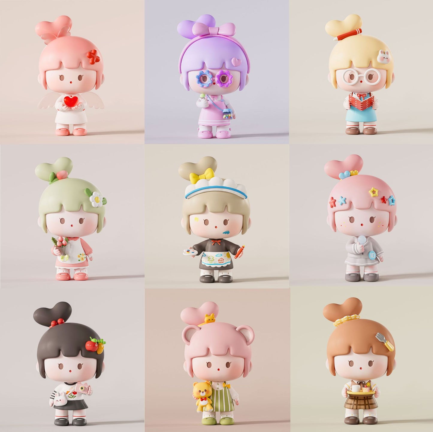 Blind Box Sweetheart Girls Series - Collectible Trendy Vinyl Figures