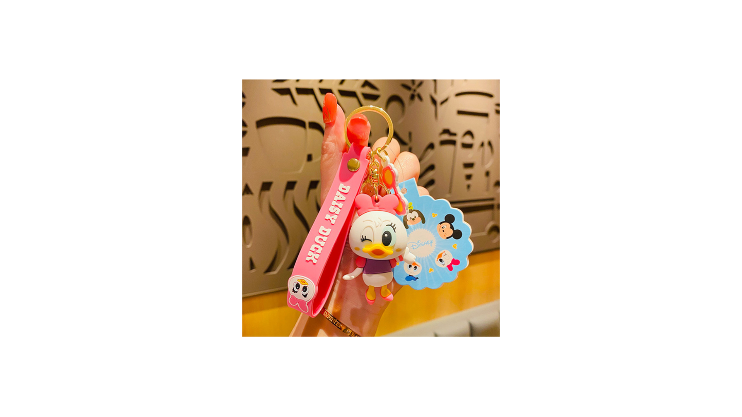 Mickey Mouse Minnie cartoon keychain