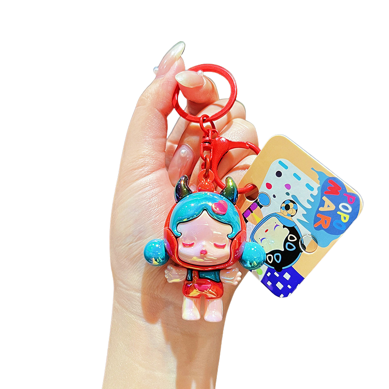 Creative Demon Sleeping Girl Universal Colorful Plush Doll Keychain Enchanting Demon Girl Keychain - A Stylish and Quirky Accessory