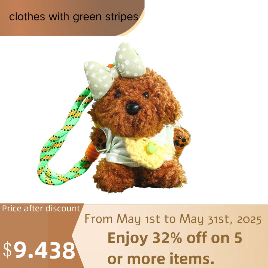 Plush puppy pendant