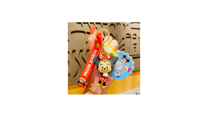 Mickey Mouse Minnie cartoon keychain