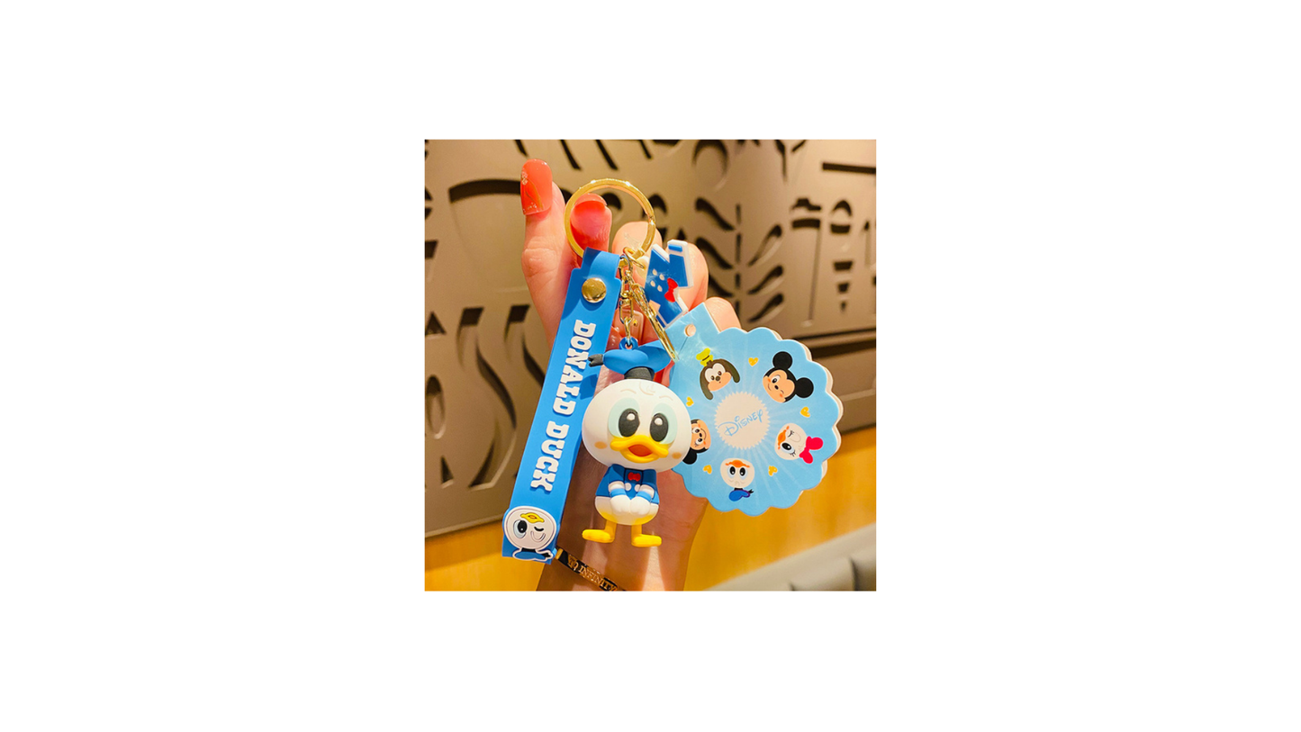 Mickey Mouse Minnie cartoon keychain