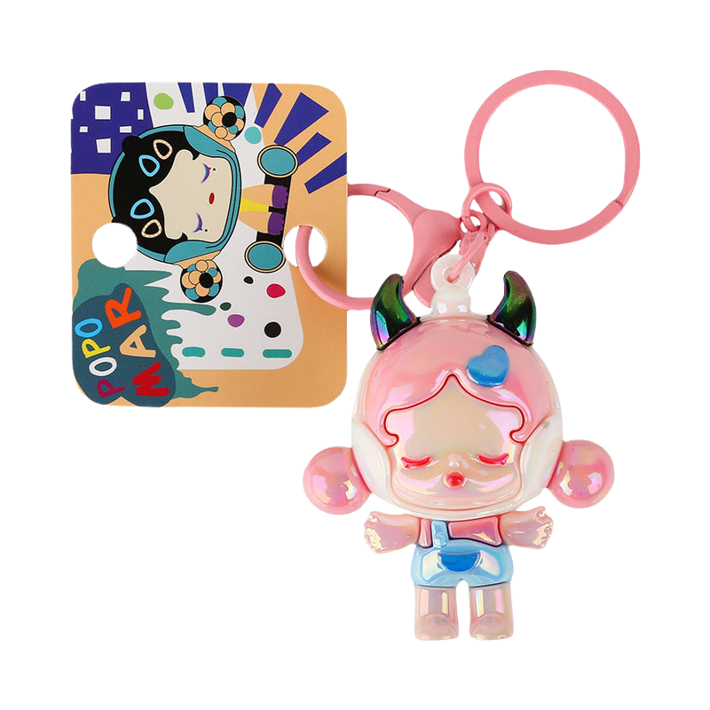 Creative Demon Sleeping Girl Universal Colorful Plush Doll Keychain Enchanting Demon Girl Keychain - A Stylish and Quirky Accessory